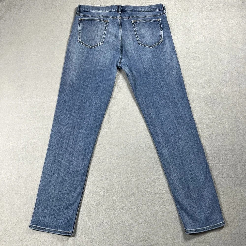 Banana Republic Jeans Mens 36x34 Blue Traveler Slim Straight Stretch Denim